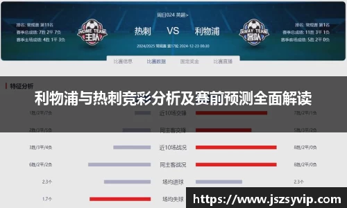 利物浦与热刺竞彩分析及赛前预测全面解读
